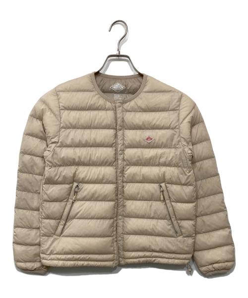 DANTON（ダントン）DANTON (ダントン) クルーネック インナーダウンジャケット ベージュ サイズ:XSの古着・服飾アイテム