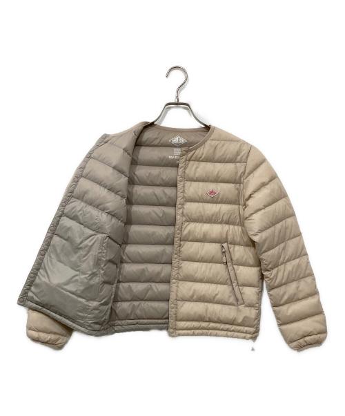 DANTON（ダントン）DANTON (ダントン) クルーネック インナーダウンジャケット ベージュ サイズ:XSの古着・服飾アイテム