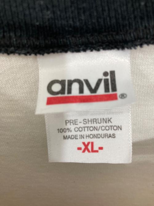anvil（アンヴィル）anvil (アンヴィル) METALLICAラグランスリーブカットソー ホワイト サイズ:XLの古着・服飾アイテム