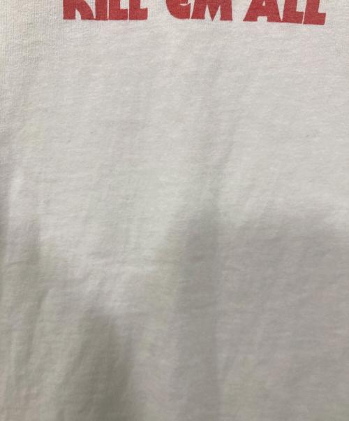 anvil（アンヴィル）anvil (アンヴィル) METALLICAラグランスリーブカットソー ホワイト サイズ:XLの古着・服飾アイテム