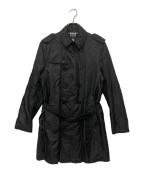 BURBERRY BLACK LABELバーバリーブラックレーベル）の古着「裏地チェック ナイロンコート」｜ブラック