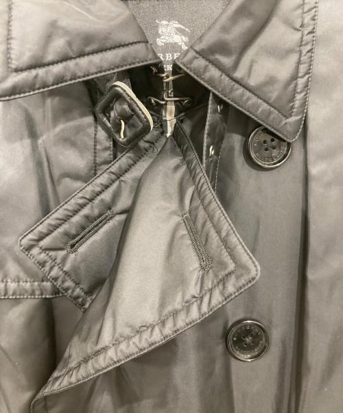 BURBERRY BLACK LABEL（バーバリーブラックレーベル）BURBERRY BLACK LABEL (バーバリーブラックレーベル) 裏地チェック ナイロンコート ブラック サイズ:LLの古着・服飾アイテム