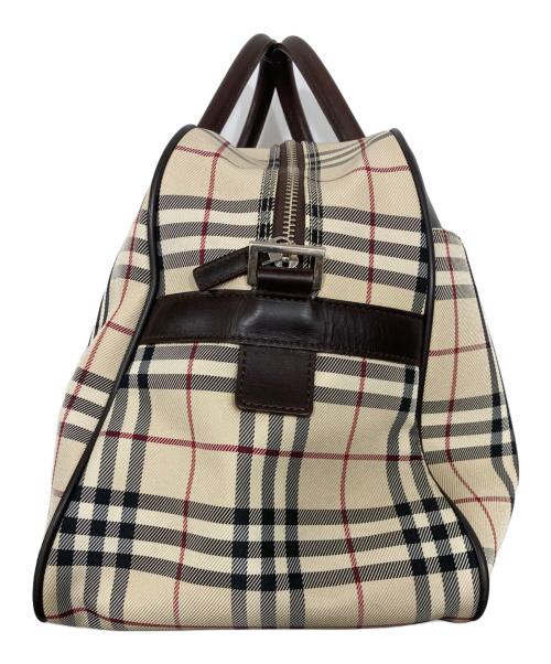 BURBERRY（バーバリー）BURBERRY (バーバリー) ノヴァチェックボストンバッグ ベージュの古着・服飾アイテム