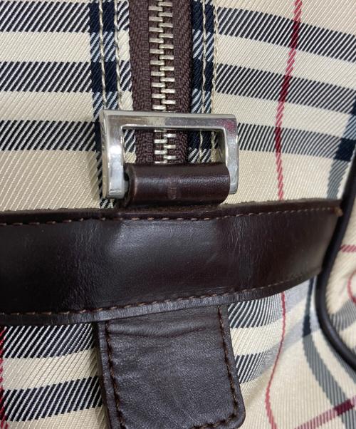 BURBERRY（バーバリー）BURBERRY (バーバリー) ノヴァチェックボストンバッグ ベージュの古着・服飾アイテム