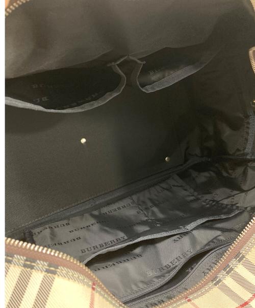 BURBERRY（バーバリー）BURBERRY (バーバリー) ノヴァチェックボストンバッグ ベージュの古着・服飾アイテム