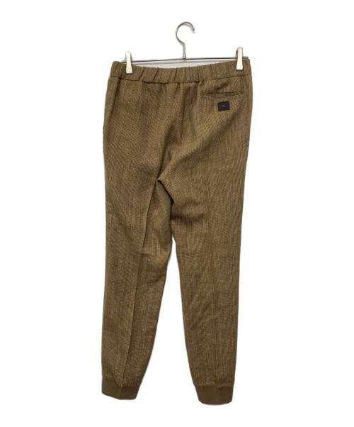 RALPH LAUREN Purple Label（ラルフ ローレン パープル レーベル）RALPH LAUREN Purple Label (ラルフ ローレン パープル レーベル) Arsenia Tick-Weave Tweed Jogger Pant/ジョガーパンツ ブラウン サイズ:4の古着・服飾アイテム