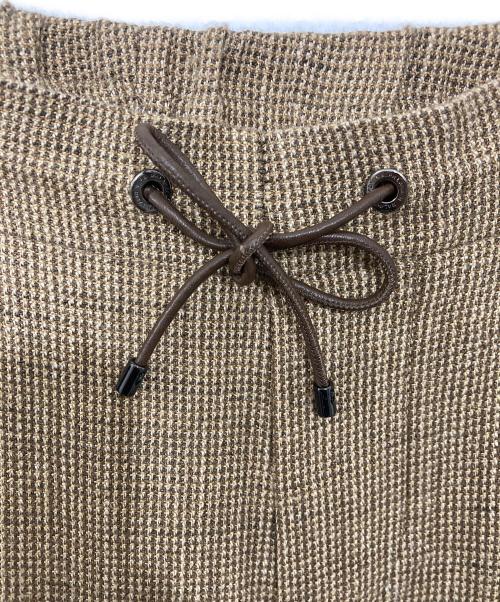 RALPH LAUREN Purple Label（ラルフ ローレン パープル レーベル）RALPH LAUREN Purple Label (ラルフ ローレン パープル レーベル) Arsenia Tick-Weave Tweed Jogger Pant/ジョガーパンツ ブラウン サイズ:4の古着・服飾アイテム