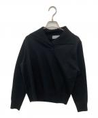 MARGARET HOWELLマーガレットハウエル）の古着「セーラーカラーニット/WASHED FINE MERINO」｜ブラック