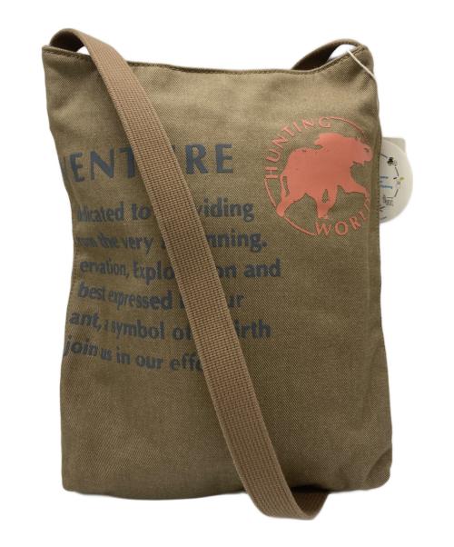 HUNTING WORLD（ハンティングワールド）HUNTING WORLD (ハンティングワールド) リバーシブルショルダーバッグ ブラウン 未使用品の古着・服飾アイテム