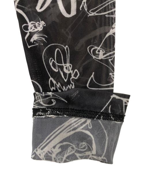 LOVERBOY（ラヴァーボーイ）LOVERBOY (ラヴァーボーイ) シアーカットソー ブラック サイズ:Mの古着・服飾アイテム