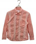 COMME des GARCONS SHIRTコムデギャルソンシャツ）の古着「ストライプシャツ」｜ピンク