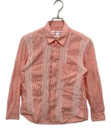 COMME des GARCONS SHIRT（コムデギャルソンシャツ）の古着「ストライプシャツ」｜ピンク