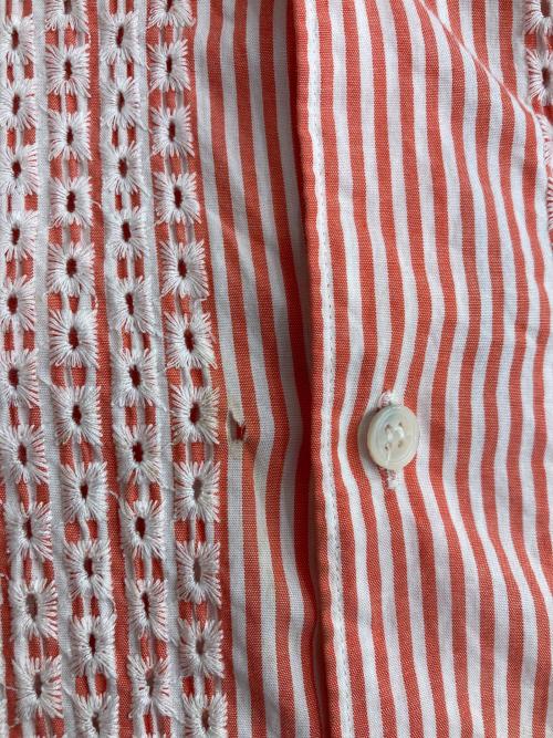 COMME des GARCONS SHIRT（コムデギャルソンシャツ）COMME des GARCONS SHIRT (コムデギャルソンシャツ) ストライプシャツ ピンク サイズ:Sの古着・服飾アイテム