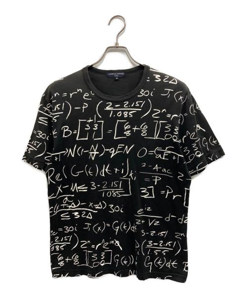 COMME des GARCONS HOMME（コムデギャルソン オム）COMME des GARCONS HOMME (コムデギャルソン オム) プリントTシャツ ブラック サイズ:Lの古着・服飾アイテム