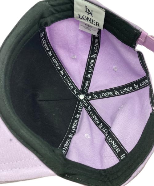 LONER（ロナー）LONER (ロナー) キャップ パープルの古着・服飾アイテム