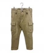 WTAPSダブルタップス）の古着「ワークパンツ/PARA/TROUSERS.COTTON.SERGE」｜ベージュ