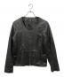 EINS（アインス）の古着「Reproduct Single Lamb Leather Riders Jacket」｜ブラック