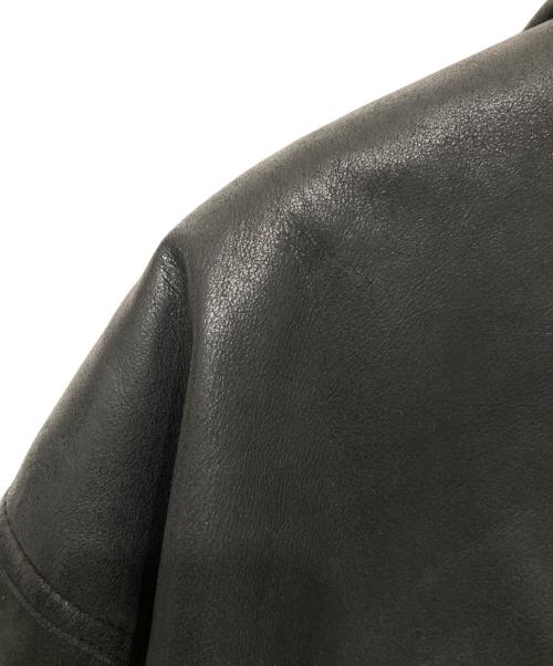 donar（ドナー）donar (ドナー) レザージャケット ブラック サイズ:52の古着・服飾アイテム