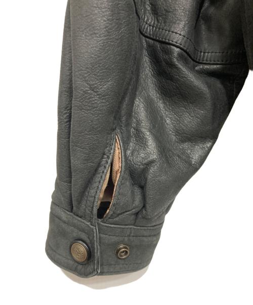 donar（ドナー）donar (ドナー) レザージャケット ブラック サイズ:52の古着・服飾アイテム