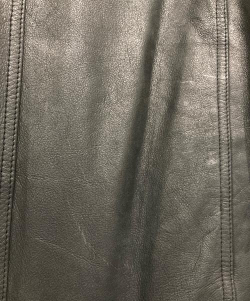 donar（ドナー）donar (ドナー) レザージャケット ブラック サイズ:52の古着・服飾アイテム