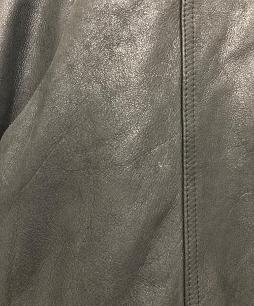 donar（ドナー）donar (ドナー) レザージャケット ブラック サイズ:52の古着・服飾アイテム