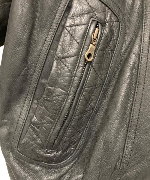 donar（ドナー）donar (ドナー) レザージャケット ブラック サイズ:52の古着・服飾アイテム