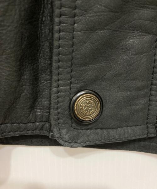 donar（ドナー）donar (ドナー) レザージャケット ブラック サイズ:52の古着・服飾アイテム