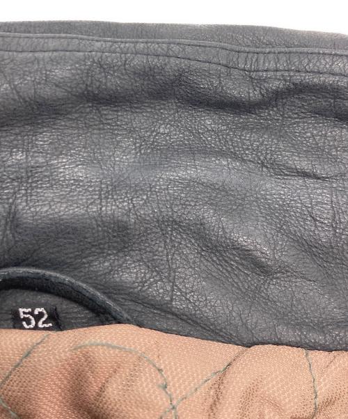 donar（ドナー）donar (ドナー) レザージャケット ブラック サイズ:52の古着・服飾アイテム