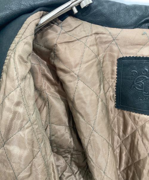 donar（ドナー）donar (ドナー) レザージャケット ブラック サイズ:52の古着・服飾アイテム