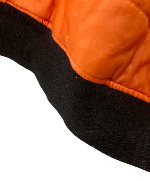 Dickies（ディッキーズ）Dickies (ディッキーズ) MA-1ジャケット ブラック×ネイビー/オレンジ サイズ:EXTRA EXTRA LARGEの古着・服飾アイテム