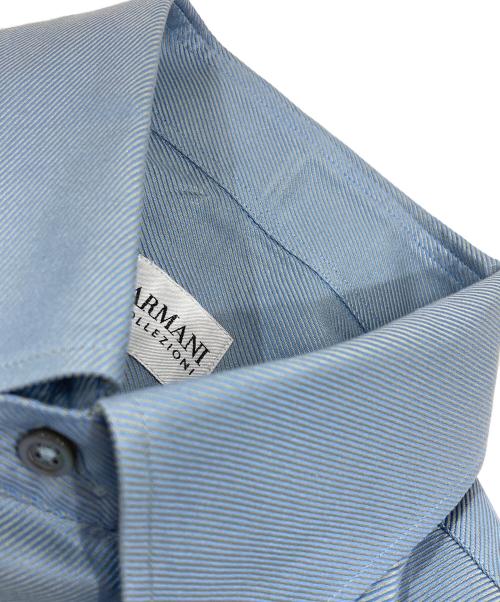 ARMANI COLLEZIONI（アルマーニ コレツィオーニ）ARMANI COLLEZIONI (アルマーニ コレツィオーニ) 長袖シャツ ブルー サイズ:40-15の古着・服飾アイテム
