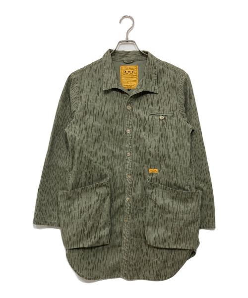 NATAL DESIGN（ネイタルデザイン）NATAL DESIGN (ネイタルデザイン) ショップコート レインドロップカモ/SHOPCOAT RAINDROP CAMO グリーン サイズ:Sの古着・服飾アイテム