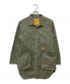 NATAL DESIGNネイタルデザイン）の古着「ショップコート レインドロップカモ/SHOPCOAT RAINDROP CAMO」｜グリーン