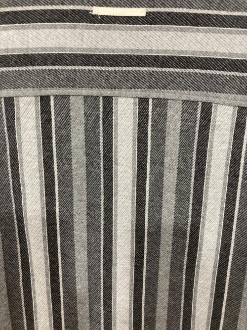 Kinema（キネマ）kinema (キネマ) ジャガードストライプパジャマシャツ グレー サイズ:Mの古着・服飾アイテム