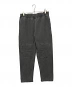 Kinemaキネマ）の古着「pigment dyed sweat pants/ピグメントダイスウェットパンツ」｜グレー
