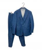 ESTNATIONエストネーション）の古着「デニム3ピースセットアップスーツ」｜インディゴ