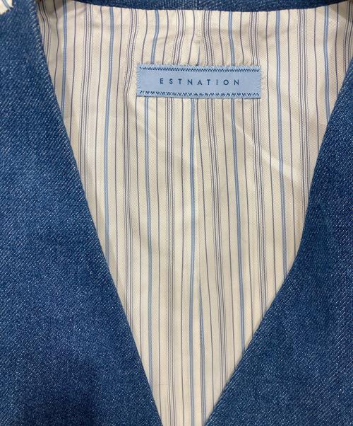 ESTNATION（エストネーション）ESTNATION (エストネーション) デニム3ピースセットアップスーツ インディゴ サイズ:50の古着・服飾アイテム