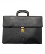 LOEWEロエベ）の古着「レザーブリーフケース」｜ブラック