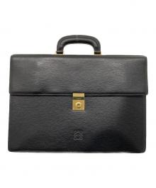 LOEWE（ロエベ）の古着「レザーブリーフケース」｜ブラック