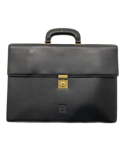 LOEWE（ロエベ）LOEWE (ロエベ) レザーブリーフケース ブラックの古着・服飾アイテム