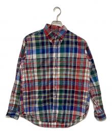 CIOTA（シオタ）の古着「スビンポプリンマドラスチェックB.Dシャツ」｜レッド