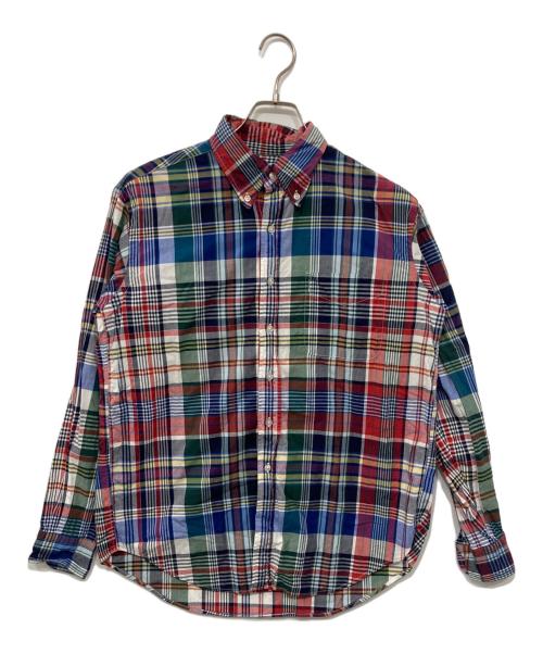 CIOTA（シオタ）CIOTA (シオタ) スビンポプリンマドラスチェックB.Dシャツ レッド サイズ:Fの古着・服飾アイテム