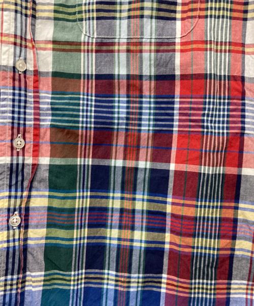 CIOTA（シオタ）CIOTA (シオタ) スビンポプリンマドラスチェックB.Dシャツ レッド サイズ:Fの古着・服飾アイテム