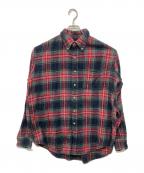 CIOTAシオタ）の古着「スビンコットン フランネル柄 BDシャツ」｜グリーン×レッド