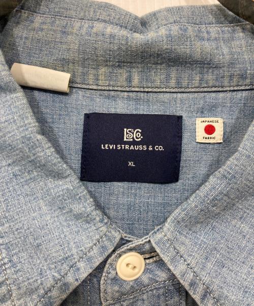 LEVI'S（リーバイス）LEVI'S (リーバイス) BLUETAB™ シャンブレーワークシャツ インディゴ サイズ:XLの古着・服飾アイテム