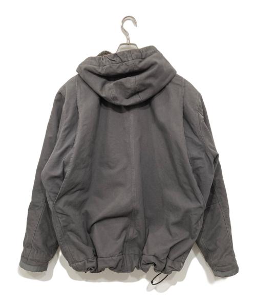 CarHartt（カーハート）CarHartt (カーハート) RELAXED FIT WASHED DUCK SHERPA-LINED UTILITY JACKET グレー サイズ:XLの古着・服飾アイテム