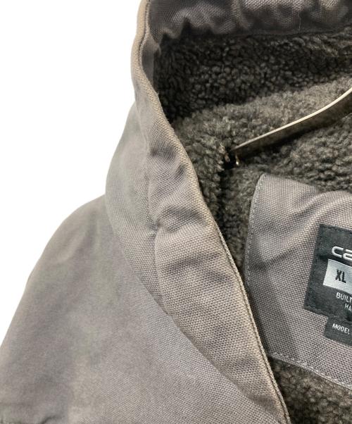 CarHartt（カーハート）CarHartt (カーハート) RELAXED FIT WASHED DUCK SHERPA-LINED UTILITY JACKET グレー サイズ:XLの古着・服飾アイテム