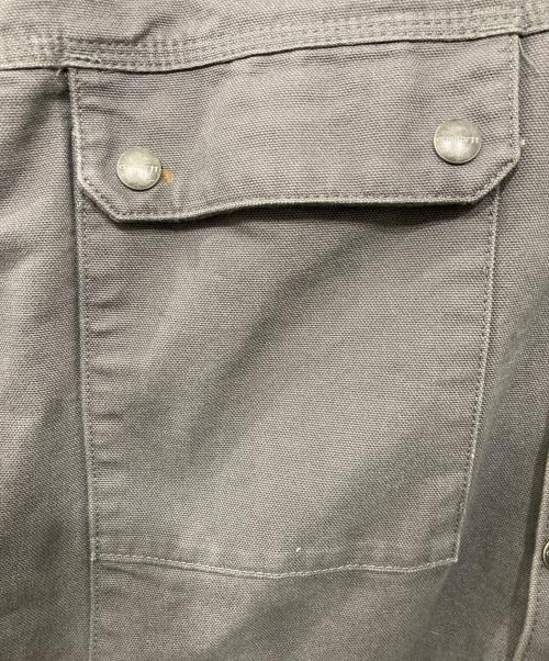 CarHartt（カーハート）CarHartt (カーハート) RELAXED FIT WASHED DUCK SHERPA-LINED UTILITY JACKET グレー サイズ:XLの古着・服飾アイテム