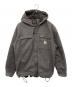 CarHartt（カーハート）の古着「RELAXED FIT WASHED DUCK SHERPA-LINED UTILITY JACKET」｜グレー