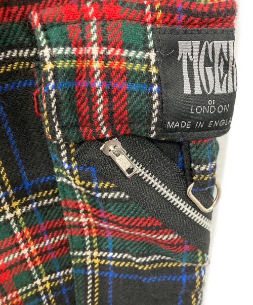 TIGER OF LONDON（タイガーオブロンドン）TIGER OF LONDON (タイガーオブロンドン) ボンテージパンツ レッド サイズ:34の古着・服飾アイテム